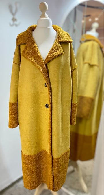 Dlouhý kabát Teddy